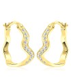 Gorgeous Designed Silver Hoop Earring HO-2513